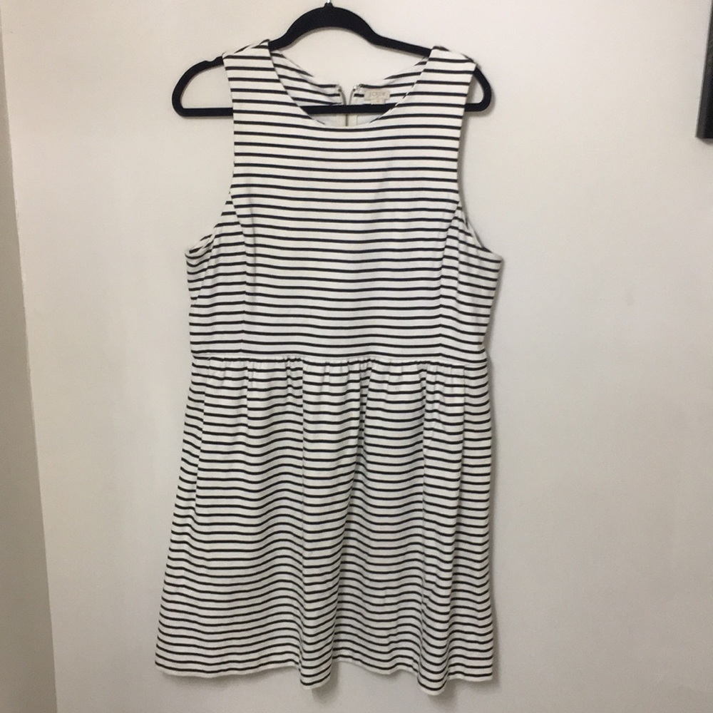 Striped J Crew Dress with Pockets